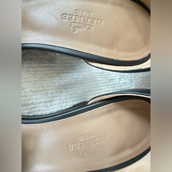 HERMES Legend BLACK SANDALS SIZE 39 1/2. - Picture 13 of 15